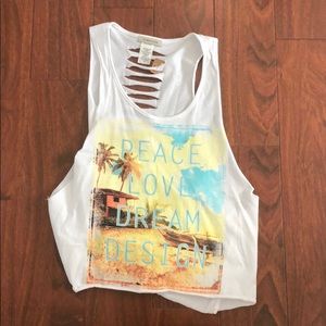 Peace Love Dream Design Tank Top